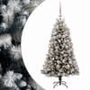 vidaXL Mű zsan&eacute;ros kar&aacute;csonyfa g&ouml;mb&ouml;kkel 120 cm 150 LED Meleg feh&eacute;r