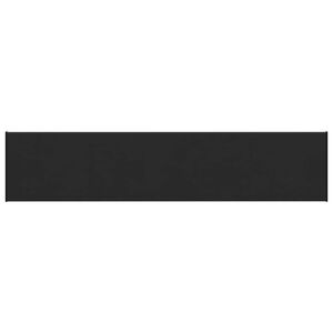 vidaXL Ablakp&aacute;rk&aacute;ny Fekete fa erezetű 140 x 35 x 4,5 cm PVC