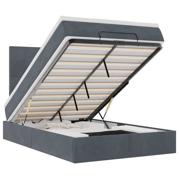 vidaXL Ottom&aacute;n &aacute;gykeret matracokkal s&ouml;t&eacute;tsz&uuml;rke 120x190cm b&aacute;rsony