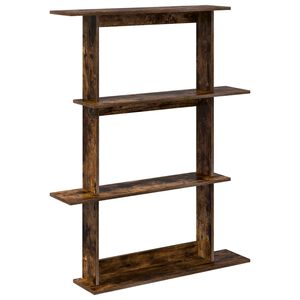 vidaXL Falpolc F&uuml;st&ouml;s T&ouml;lgy 100 x 20 x 126 cm Szerelt Fa