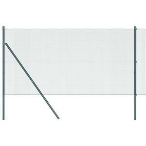 vidaXL Hegesztett dr&oacute;th&aacute;l&oacute;s ker&iacute;t&eacute;s talaj r&ouml;gz&iacute;t&eacute;s 25 x 1,2 m Z&ouml;ld