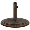vidaXL bronzsz&iacute;nű &ouml;nt&ouml;ttvas napernyőtalp 45 x 45 x 30 cm
