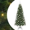 vidaXL Mű kar&aacute;csonyfa 300 LED-del &aacute;llv&aacute;nnyal Z&ouml;ld 180 cm PE &eacute;s PVC