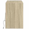 vidaXL sonoma tölgy színű fali TV-szekrény LED-ekkel 130x31x45 cm