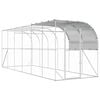 vidaXL Falat t&aacute;maszt&oacute; ty&uacute;k&oacute;l Ez&uuml;st 600 x 200 x 215 cm Horganyzott Ac&eacute;l