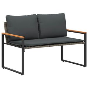 vidaXL pad p&aacute;rn&aacute;val Sz&uuml;rke &eacute;s s&ouml;t&eacute;tsz&uuml;rke 115 x 65 x 72 cm Rattan