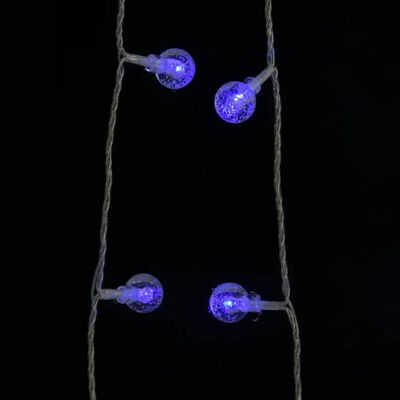 vidaXL gömb alakú 8 funkciós kék tündérfényfüzér 200 LED-del 20 m