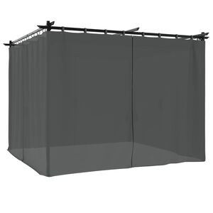 vidaXL antracitsz&uuml;rke ac&eacute;l pavilon f&uuml;gg&ouml;ny&ouml;kkel 3 x 3 m