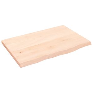 vidaXL kezeletlen t&ouml;m&ouml;r t&ouml;lgyfa asztallap 60x40x2 cm