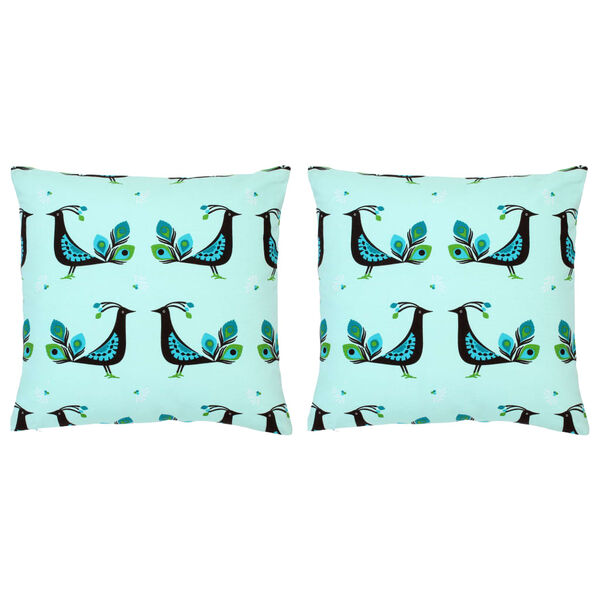 vidaXL 2 db többszínű mintás pamut párna 40 x 40 cm