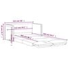 vidaXL 2 az 1-ben bord&oacute; b&aacute;rsony padl&oacute;kanap&eacute;&aacute;gy 122 x 204 x 55 cm
