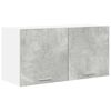 vidaXL F&uuml;ggő szekr&eacute;ny Beton Sz&uuml;rke 80 x 31 x 40 cm Szerelt Fa