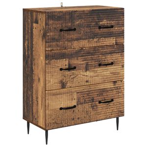 vidaXL Fi&oacute;kos szekr&eacute;ny Antik Fa 66 x 34,5 x 89,5 cm Szerelt Fa