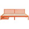 vidaXL viaszbarna tömör fenyőfa ágy matrac nélkül 180 x 200 cm
