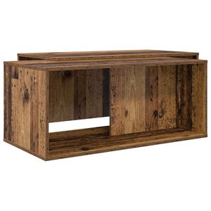 vidaXL K&aacute;vasztal Szett 2 pcs &Ouml;reg fa Faanyag