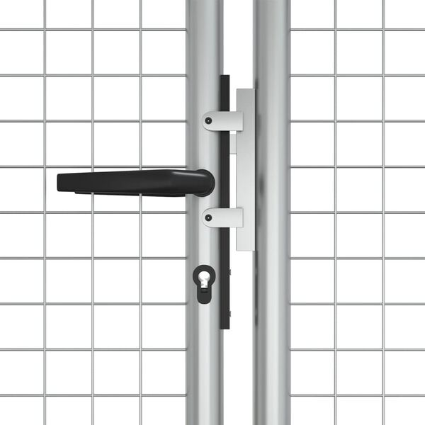 vidaXL ezüst színű horganyzott acél kerti kapu 400 x 125 cm