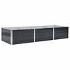 vidaXL antracitsz&uuml;rke horganyzott ac&eacute;l kerti magas&aacute;gy&aacute;s 240x80x45 cm