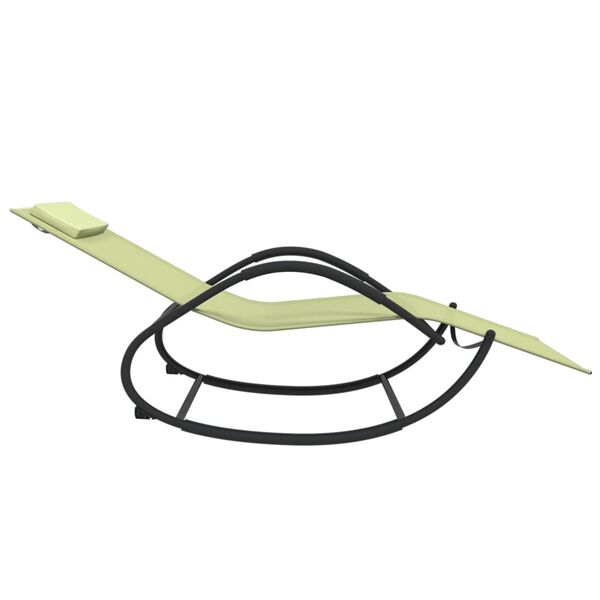 vidaXL kr&eacute;msz&iacute;nű ac&eacute;l &eacute;s textil&eacute;n hint&aacute;z&oacute; napoz&oacute;&aacute;gy