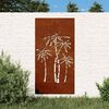vidaXL p&aacute;lmafa mint&aacute;s corten ac&eacute;l kerti fald&iacute;sz 105 x 55 cm