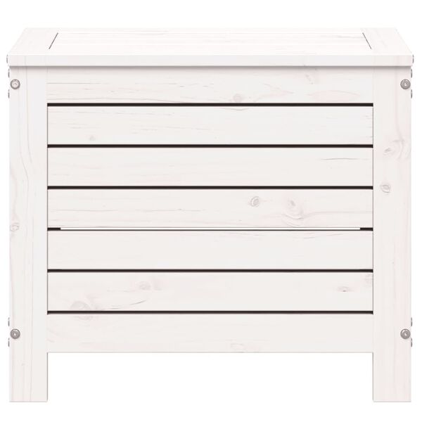 vidaXL feh&eacute;r t&ouml;m&ouml;r fenyőfa kerti l&aacute;bzs&aacute;moly 62 x 31,5 x 52 cm