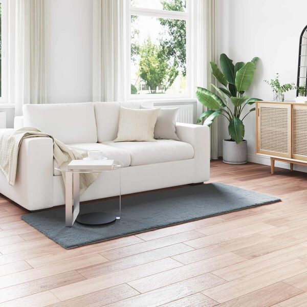 vidaXL Mű Ny&uacute;l Szőr Szőnyeg Olite Antracit 80 x 200 cm Poli&eacute;szter