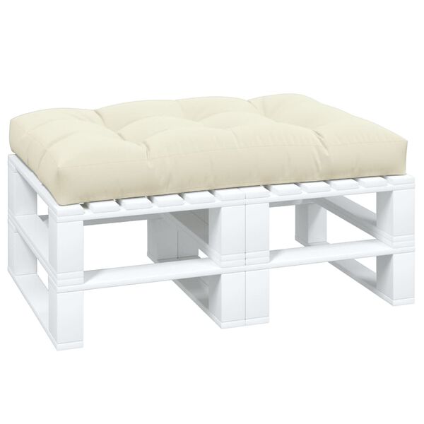 vidaXL kr&eacute;msz&iacute;nű sz&ouml;vet raklapp&aacute;rna 120 x 80 x 12 cm