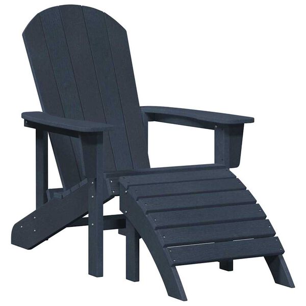 vidaXL Adirondack sz&eacute;k S&ouml;t&eacute;tk&eacute;k 82 x 74 x 92 cm HDPE
