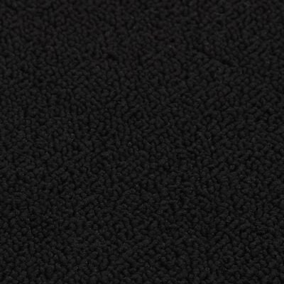 vidaXL 15 db fekete négyszögű csúszásmentes lépcsőszőnyeg 75 x 20 cm