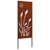 vidaXL Kertv&eacute;dő v&aacute;szon Rozsd&aacute;s 50 x 140 cm időj&aacute;r&aacute;s&aacute;ll&oacute; ac&eacute;l