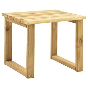 vidaXL impregn&aacute;lt fenyőfa napoz&oacute;&aacute;gy-asztal 30 x 30 x 26 cm
