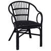 vidaXL &Ouml;sszecsukhat&oacute; Sz&eacute;k Fekete 58 x 60 x 81 cm Rattan