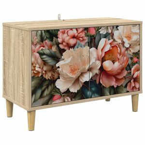 vidaXL TV szekr&eacute;ny BORNE 69 x 33 x 50 cm Sonoma Szerelt Fa