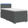 vidaXL Boxspring &aacute;gy matraccal &eacute;s LED-del S&ouml;t&eacute;tsz&uuml;rke 90 x 190 cm