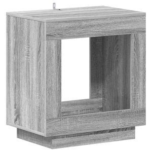 vidaXL Oldal asztal Sz&uuml;rke Sonoma 60 x 40 x 65 cm Szerelt Fa
