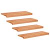 vidaXL L&eacute;pcsőszőnyegek 4 db 70 x 25 x 2 cm Lakk T&ouml;m&ouml;r b&uuml;kkfa
