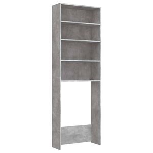 vidaXL betonsz&uuml;rke mos&oacute;g&eacute;pszekr&eacute;ny 64 x 24 x 190 cm