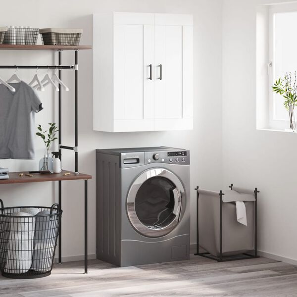 vidaXL feh&eacute;r szerelt fa fali szekr&eacute;ny 69,5 x 34 x 90 cm