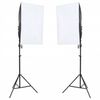 vidaXL fotóstúdió-felszerelés lámpákkal és háttérrel