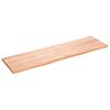 vidaXL vil&aacute;gosbarna kezelt t&ouml;m&ouml;r t&ouml;lgyfa fali polc 180 x 50 x (2-4) cm