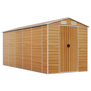 vidaXL vil&aacute;gosbarna horganyzott ac&eacute;l kerti f&eacute;szer 191 x 470 x 198 cm