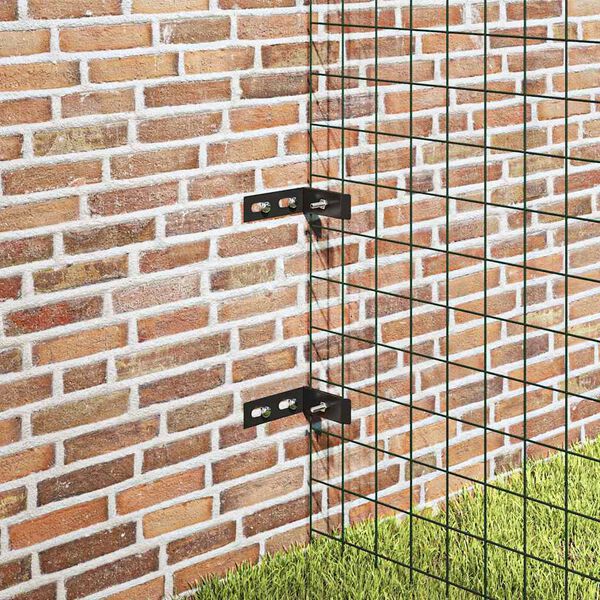 vidaXL 10 szett antracitsz&uuml;rke sarok&ouml;sszek&ouml;tő elem ker&iacute;t&eacute;shez