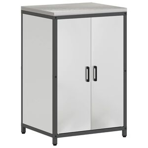 vidaXL Konyhai t&aacute;rol&oacute;szekr&eacute;ny HATTEM Ez&uuml;st 60 x 50 x 92 cm Ac&eacute;l