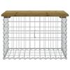vidaXL impregnált fenyőfa gabion kerti pad 63 x 44 x 42 cm