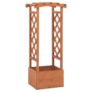 vidaXL fenyőfa r&aacute;csos &uuml;ltető bolt&iacute;vvel 49 x 39 x 117 cm