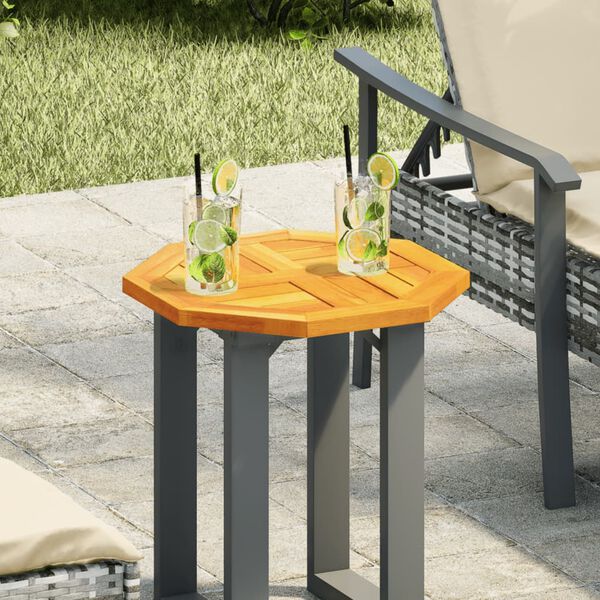 vidaXL tömör akácfa nyolcszögletű asztallap 40 x 40 x 2 cm