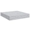vidaXL 2 db betonsz&uuml;rke MDF lebegő fali polc 23 x 23,5 x 3,8 cm