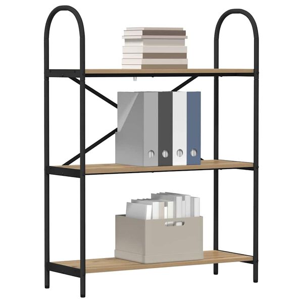 vidaXL K&ouml;nyvespolc Artisan t&ouml;lgy 80 x 30 x 109 cm Faanyag