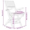 vidaXL 6 db összecsukható tömör tíkfa kerti szék 55 x 61 x 90 cm