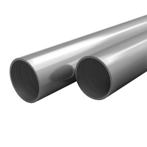 vidaXL 2 db rozsdamentes ac&eacute;lcső V2A &Oslash;42x1,8mm, 2 m