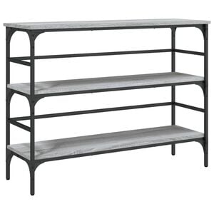 vidaXL sz&uuml;rke sonoma sz&iacute;nű szerelt fa t&aacute;lal&oacute;asztal 100x32x75 cm